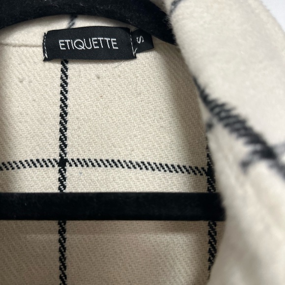 Asymmetrical Flannel Jacket - Picture 2 of 3